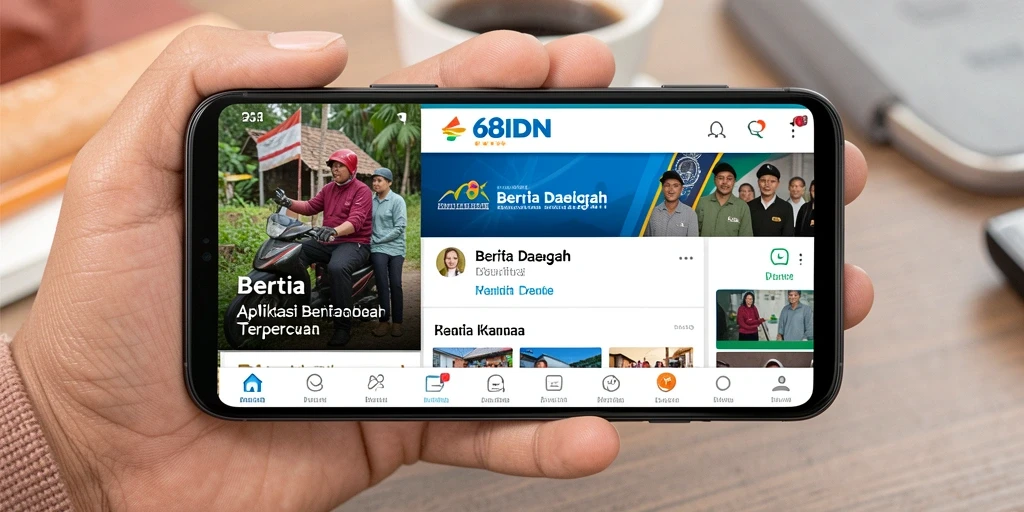 Tampilan antarmuka aplikasi 68IDN yang modern dan informatif.
