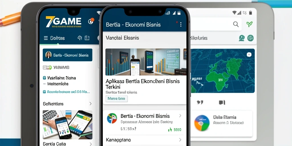 Tampilan utama 7GAME menampilkan berita ekonomi dan bisnis terkini.