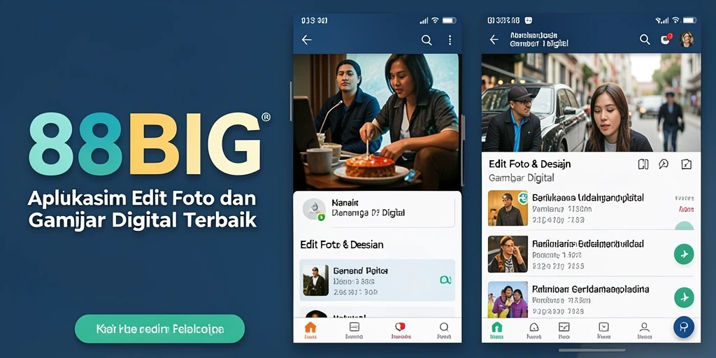 Tampilan antarmuka aplikasi 88BIG untuk edit gambar digital.