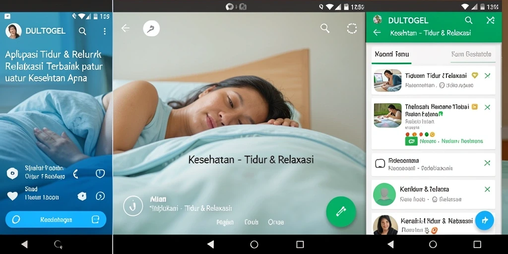 Antarmuka <strong>DULTOGEL</strong> yang menenangkan untuk pengalaman tidur terbaik.