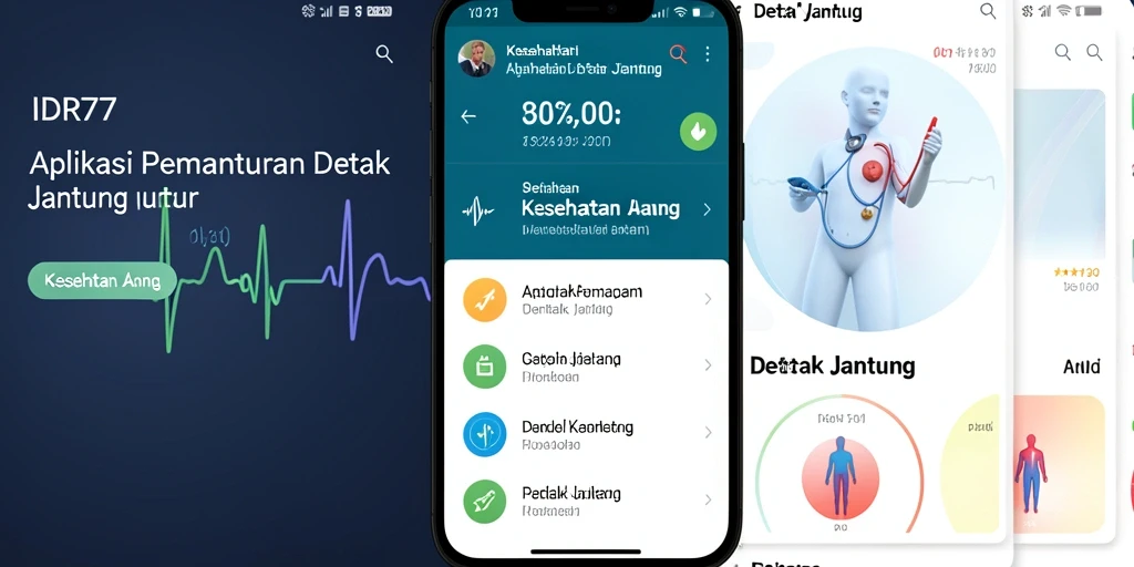 Tampilan antarmuka dan fungsi analisis detak jantung IDR77.