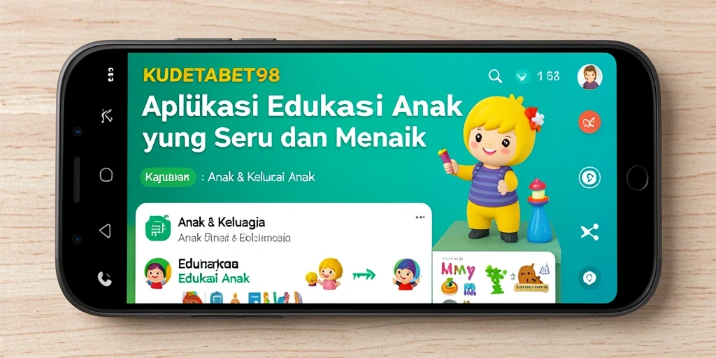 Antarmuka KUDETABET98 yang ramah anak dan edukatif.