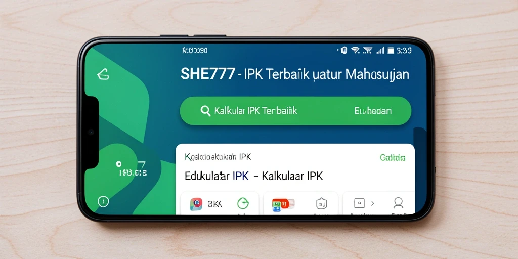 Antarmuka intuitif SHE777 untuk Kalkulator IPK yang mudah digunakan.