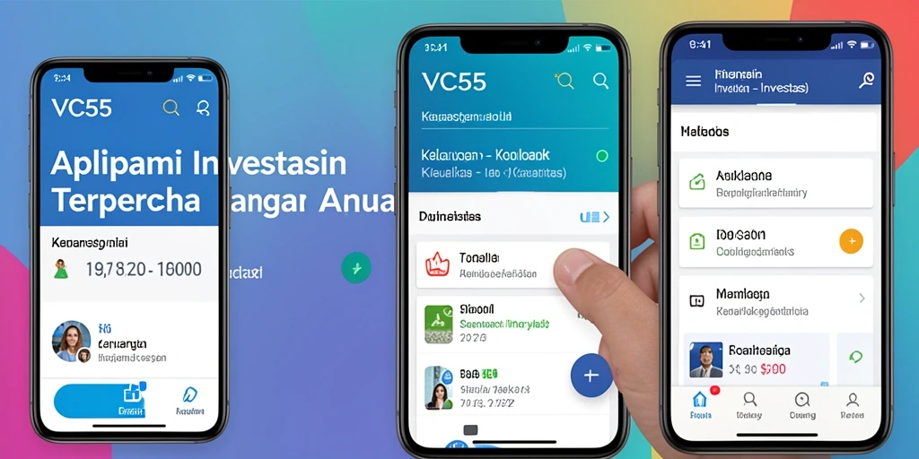 Tampilan antarmuka aplikasi VC55 yang ramah pengguna.